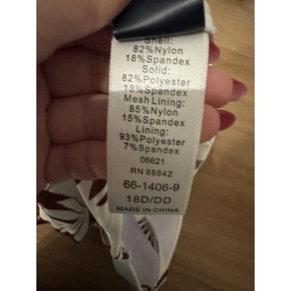 Swimsuits For All Gabifresh One Piece Brown Floral Size 18 D/DD NWT - Picture 11 of 11